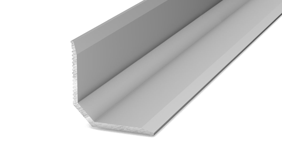 Prinz Wandanschlussprofil 19,5 x 19,5 mm - Nr. 297 - Silber - 100 cm