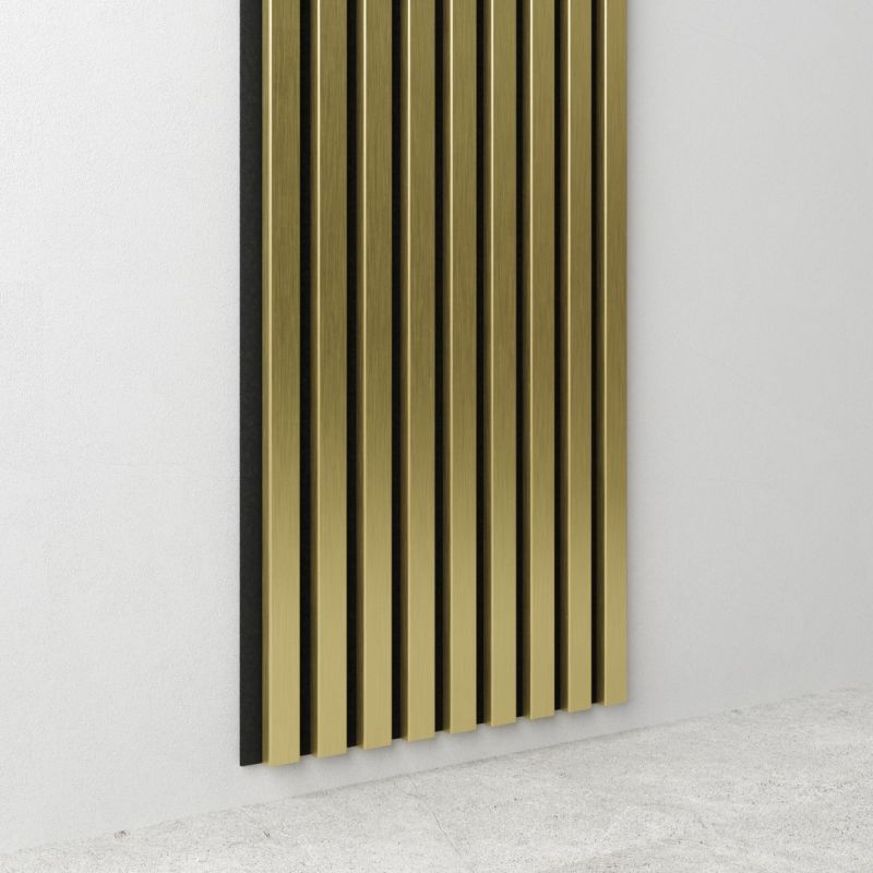 Akustikpaneel 800 x 400 mm Gold - Akustikfilz Schwarz - Wandverkleidung