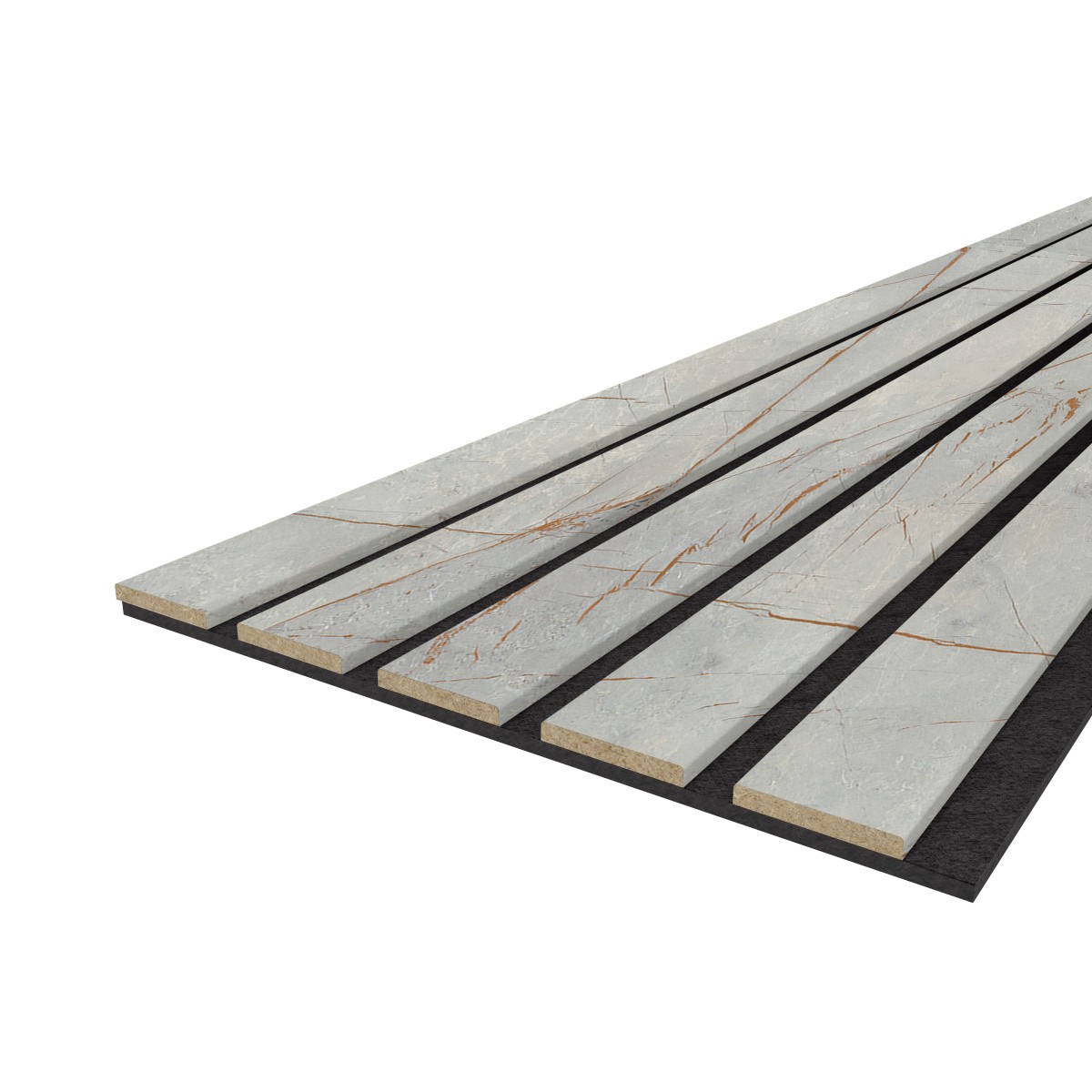 Akustikpaneel LX - Filzfarbe Schwarz 2600x400mm - verschiedene Farbe