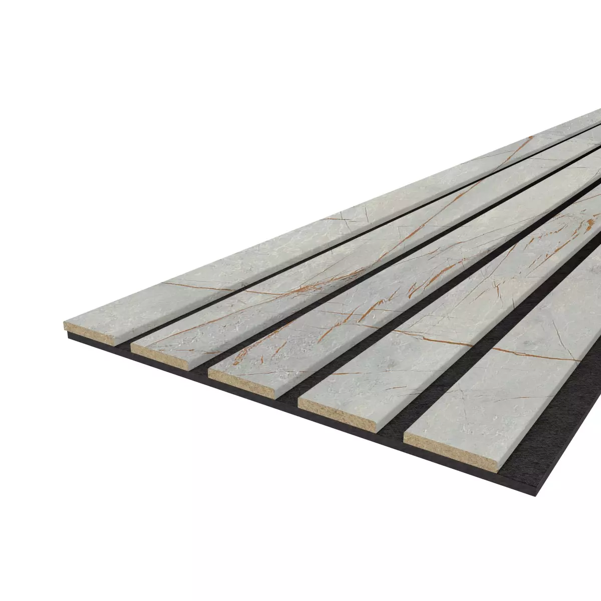 Akustikpaneel LX - Filzfarbe Schwarz 2600x400mm - verschiedene Farbe