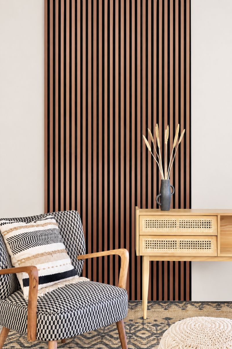 Acoustic+ Acoustic Panel Autumn 2400 x 600 mm - Acoustic Felt Black