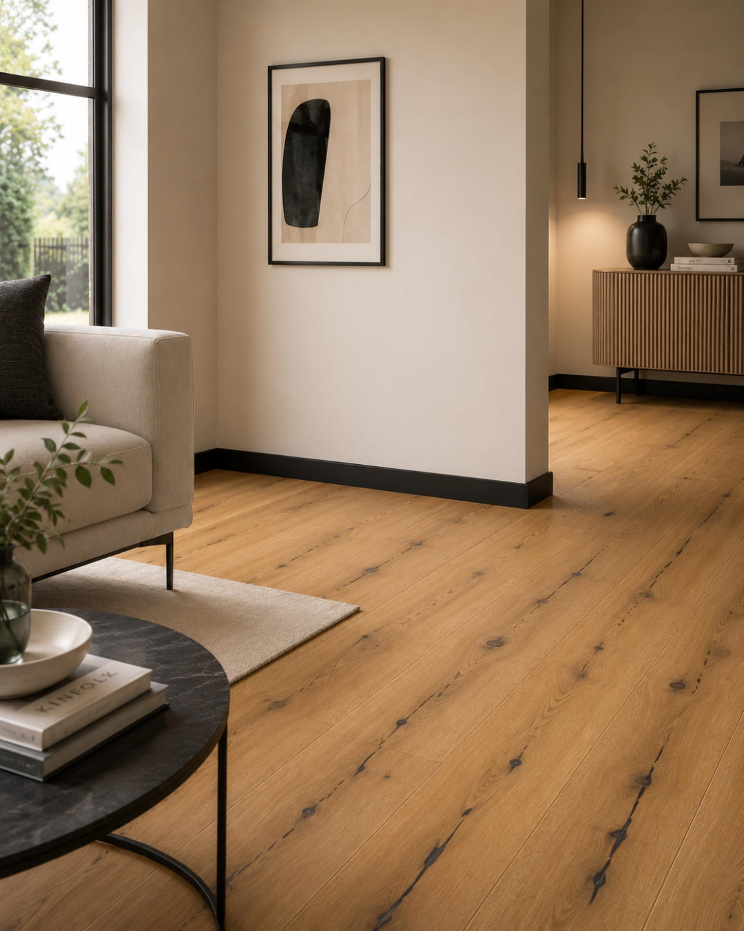 Decor skirting 60 mm Black