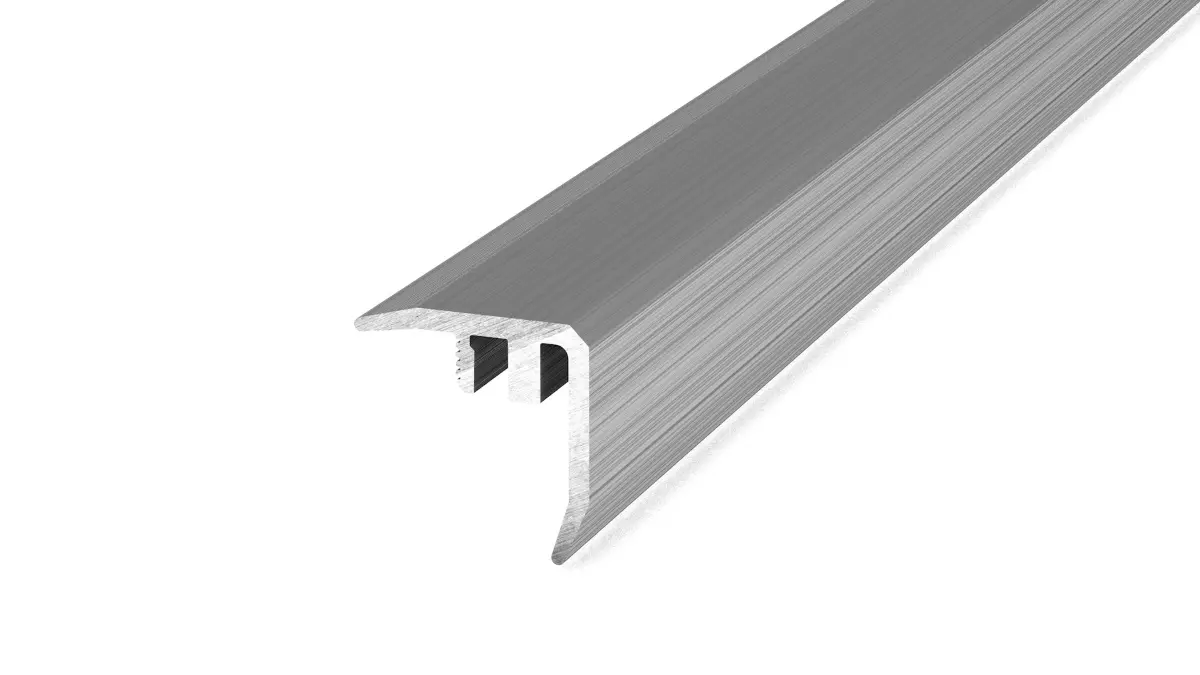Stair nosing DESIGN-STEP brushed stainless steel - 1.00m