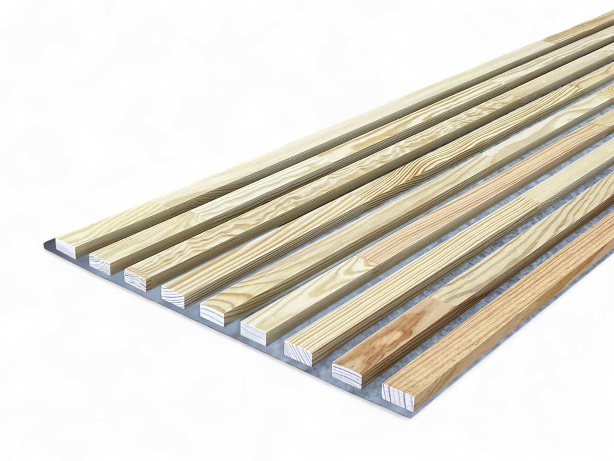 Solid wood acoustic Panel Greys 2600 x 400 mm pine - Hard Wax Oil ??? Possibly only configurator