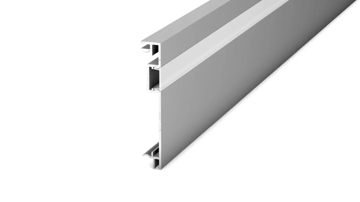 LED-Sockelleiste 357 Aluminium 13 x 80 mm - Silber