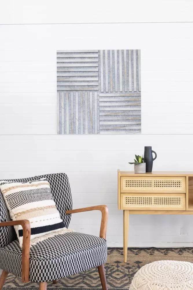 Acoustic panel 400 x 400 mm Golden Stone - Acoustic felt grey