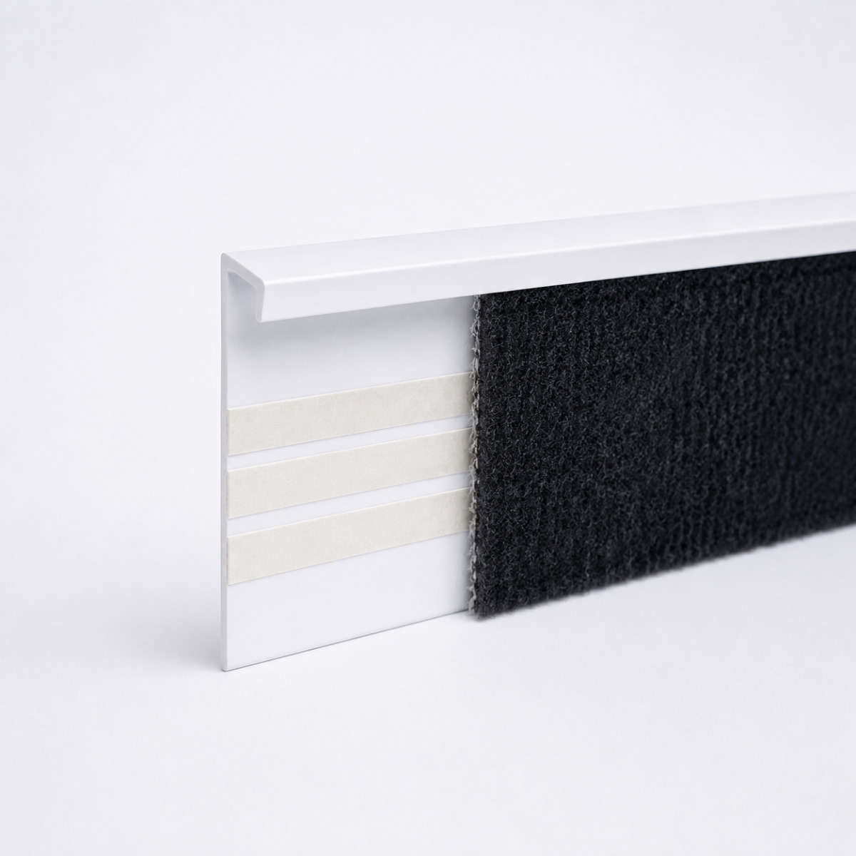 Floorcovering flexi-profile white