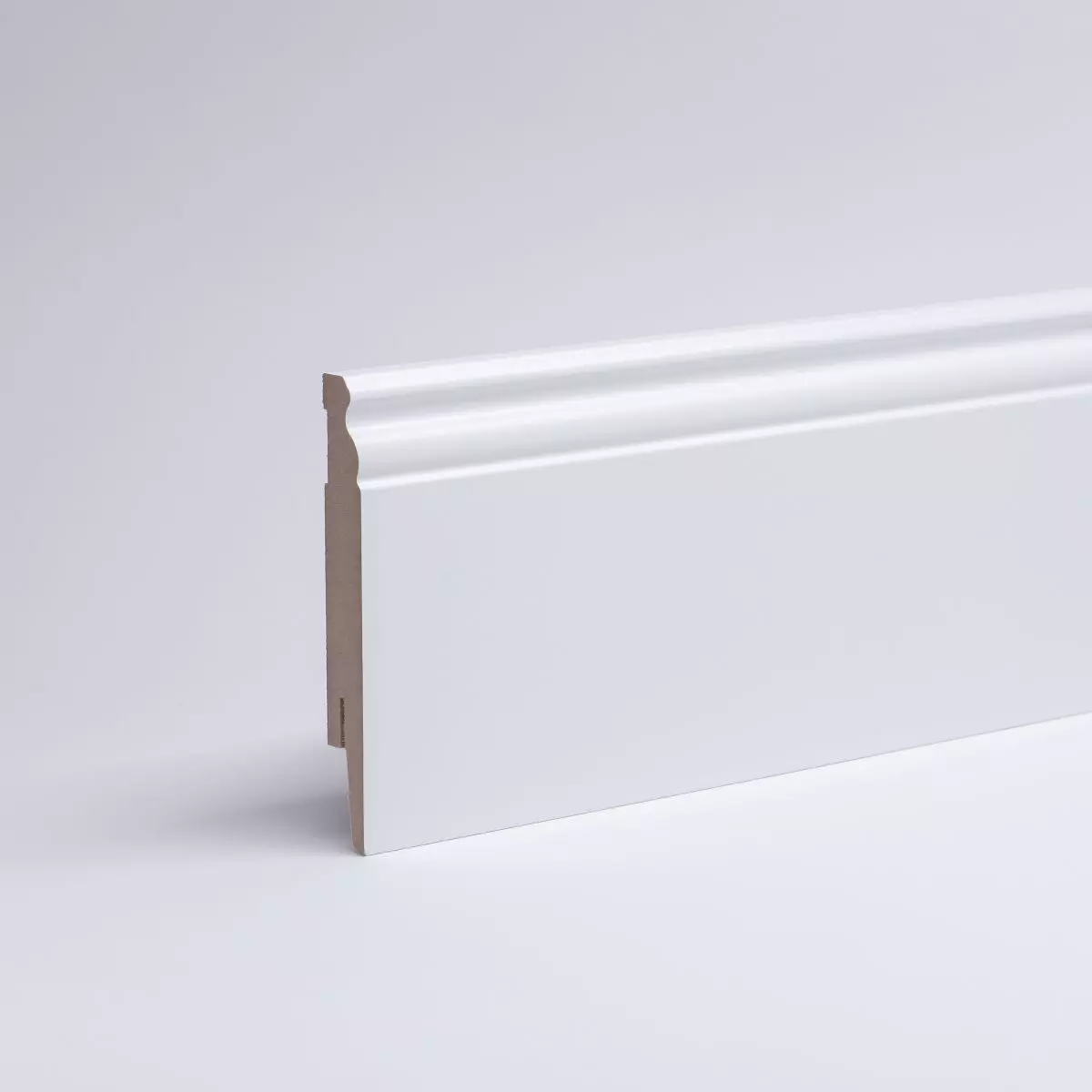 Sockelleiste Berliner Profil 120 mm MDF - Weiß lackierfähig