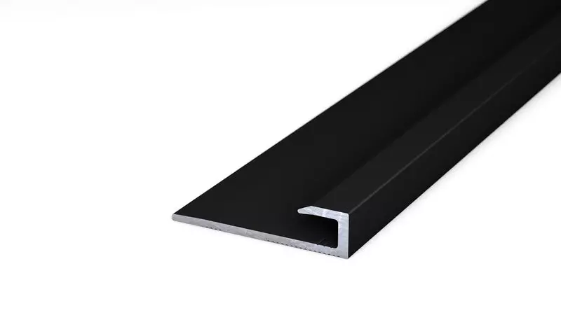 Alu-Abschlussprofil Nr. 212. 27 x 6,4 mm - Schwarz 270 cm