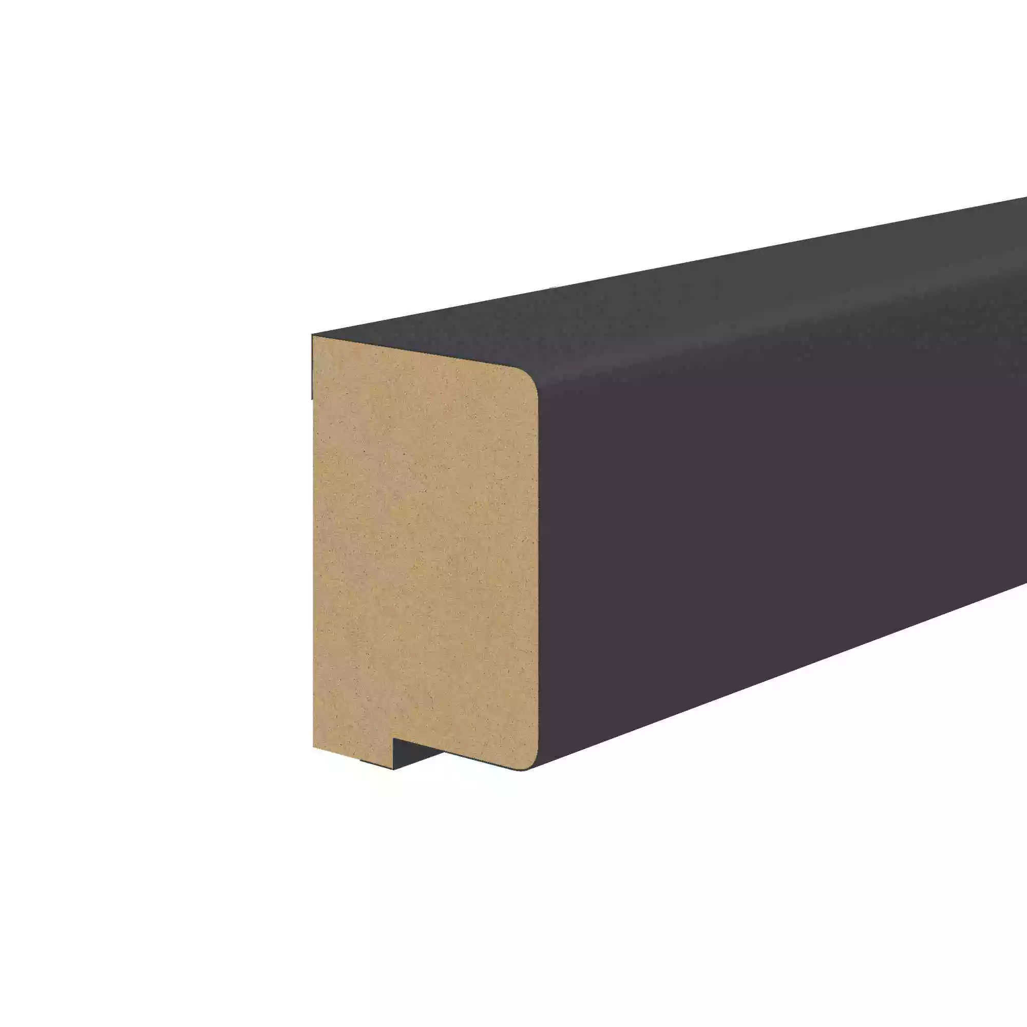 Abschlussleiste für Akustikpaneele 400 x 2600 mm - Grau/Anthrazit