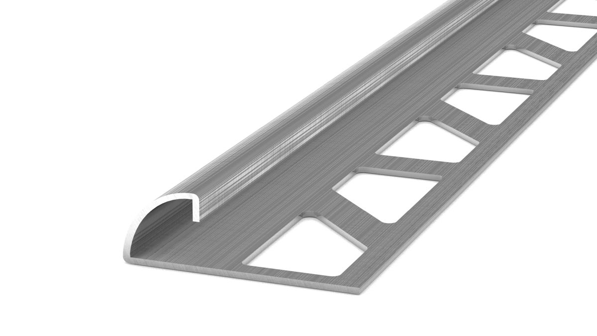 Prinz Viertelkreisprofil 11 mm - Nr. 756 - Edelstahl gebürstet - 250 cm