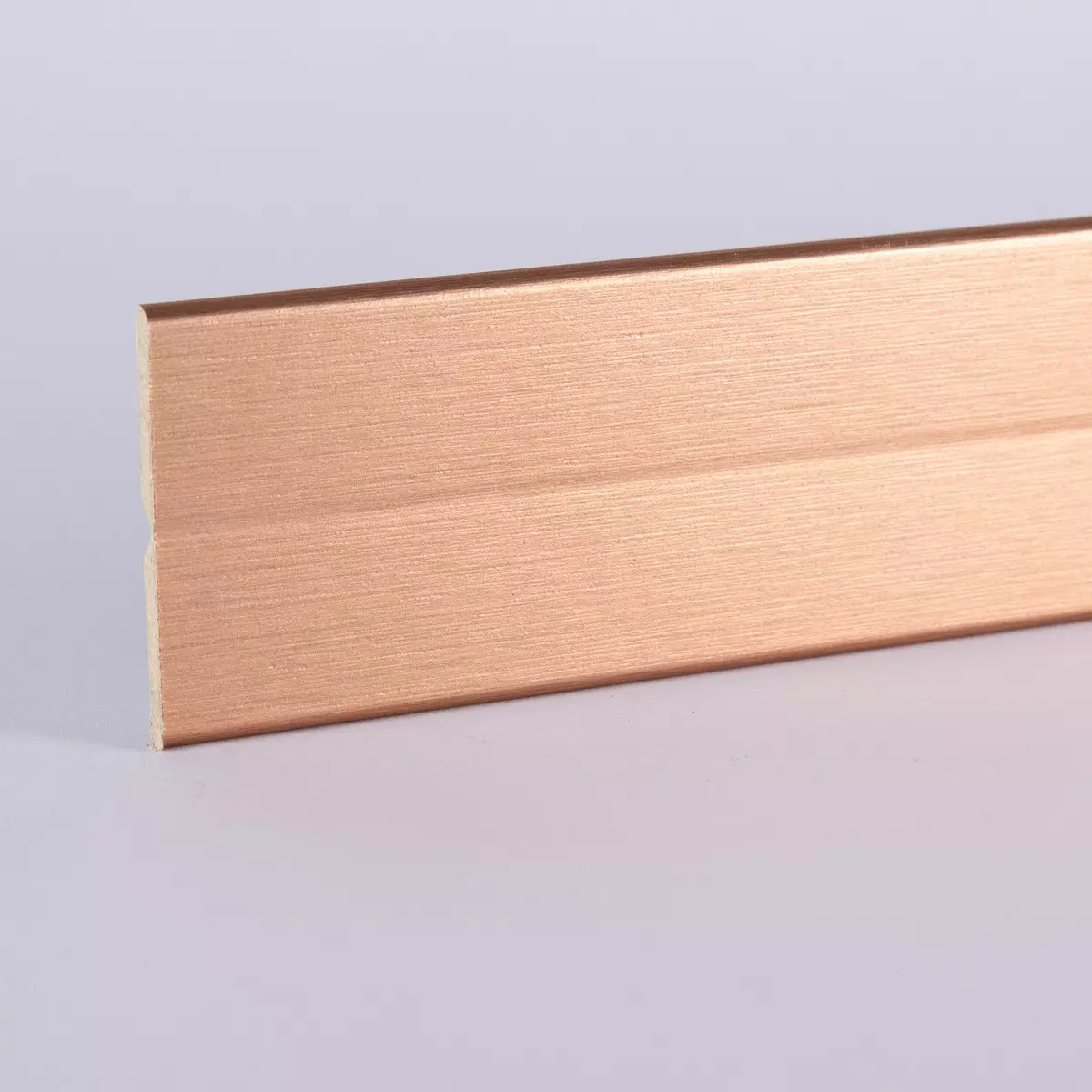 Knickleiste/Abschlusswinkel auf MDF-Träger Kupfer