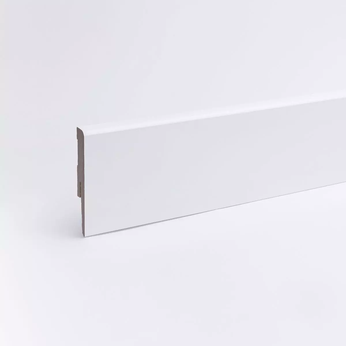 Sockelleiste Weimarer Profil 80 mm MDF - Weiß hochglanz