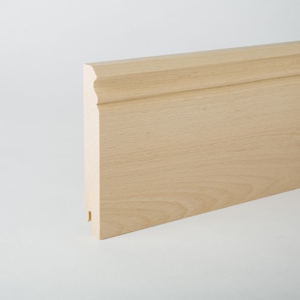 Sockelleiste Berliner Profil 120mm - Buche roh