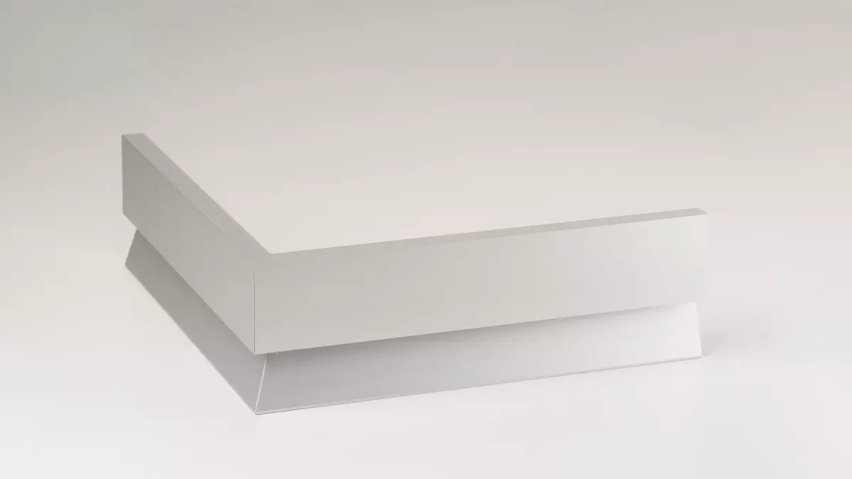 outer corner for Metal LED-skirting 80 x 13mm No.358 - aluminium silver