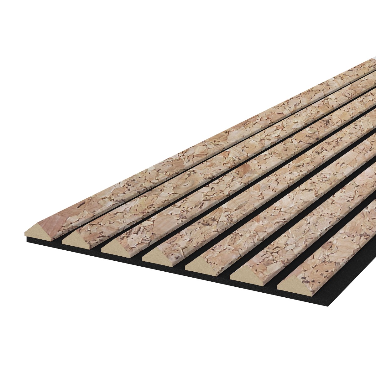 Akustikpaneel K2 - Filzfarbe Schwarz 2600x400mm - verschiedene Farben