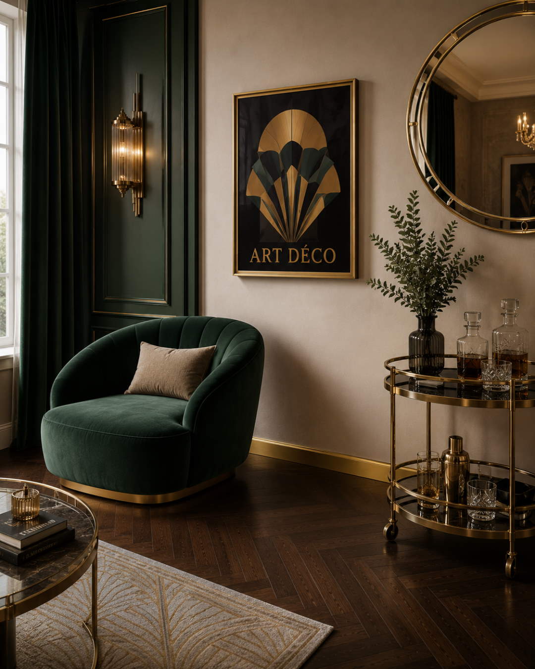 Decor skirting 60 mm gold