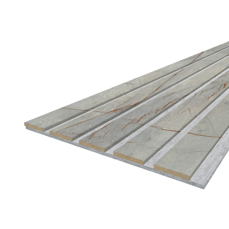 Akustikpaneel LX - Filzfarbe Grau 2600x400mm - verschiedene Farben
