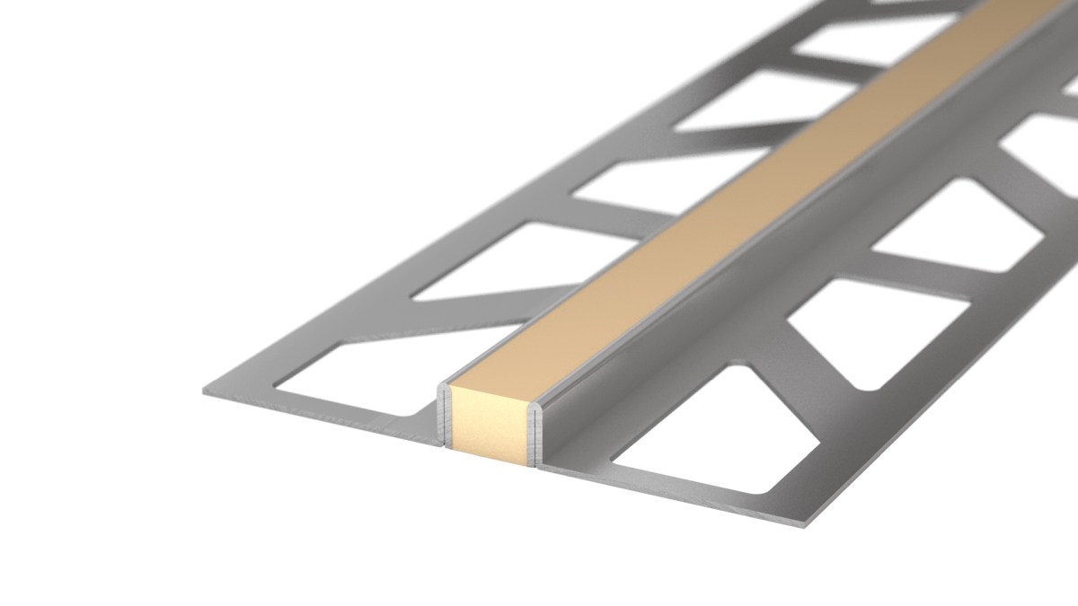 Stainless steel expansion joint - EPDM joint - for 6mm decking - Black 2.5m Stainless steel expansion joint - EPDM joint - for 6mm decking - Black 2.5m