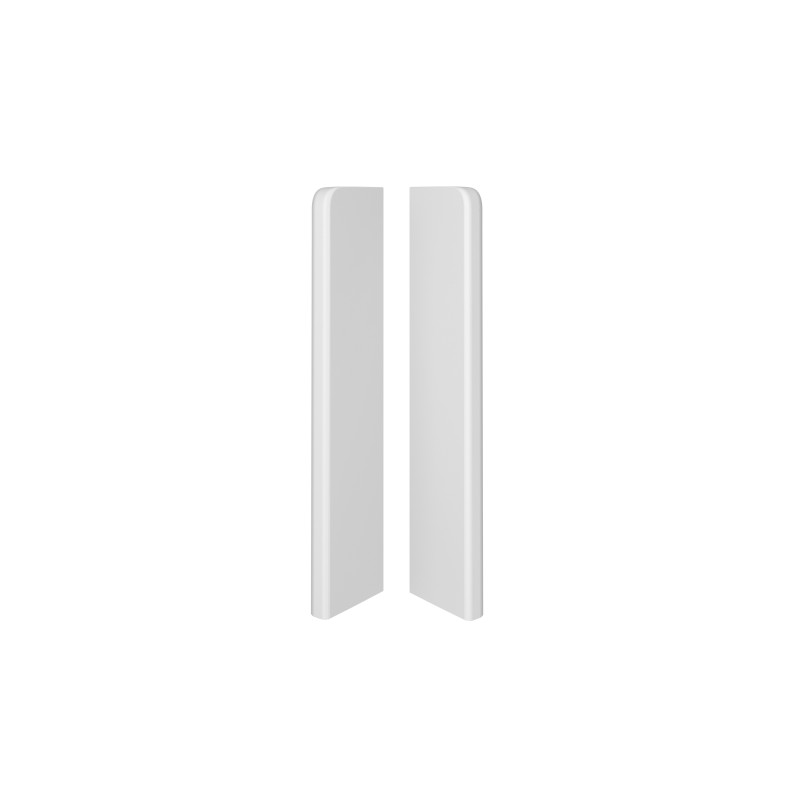 Right / left end for Espumo ESP201 skirting board in white Right / left end for Espumo ESP201 skirting board in white