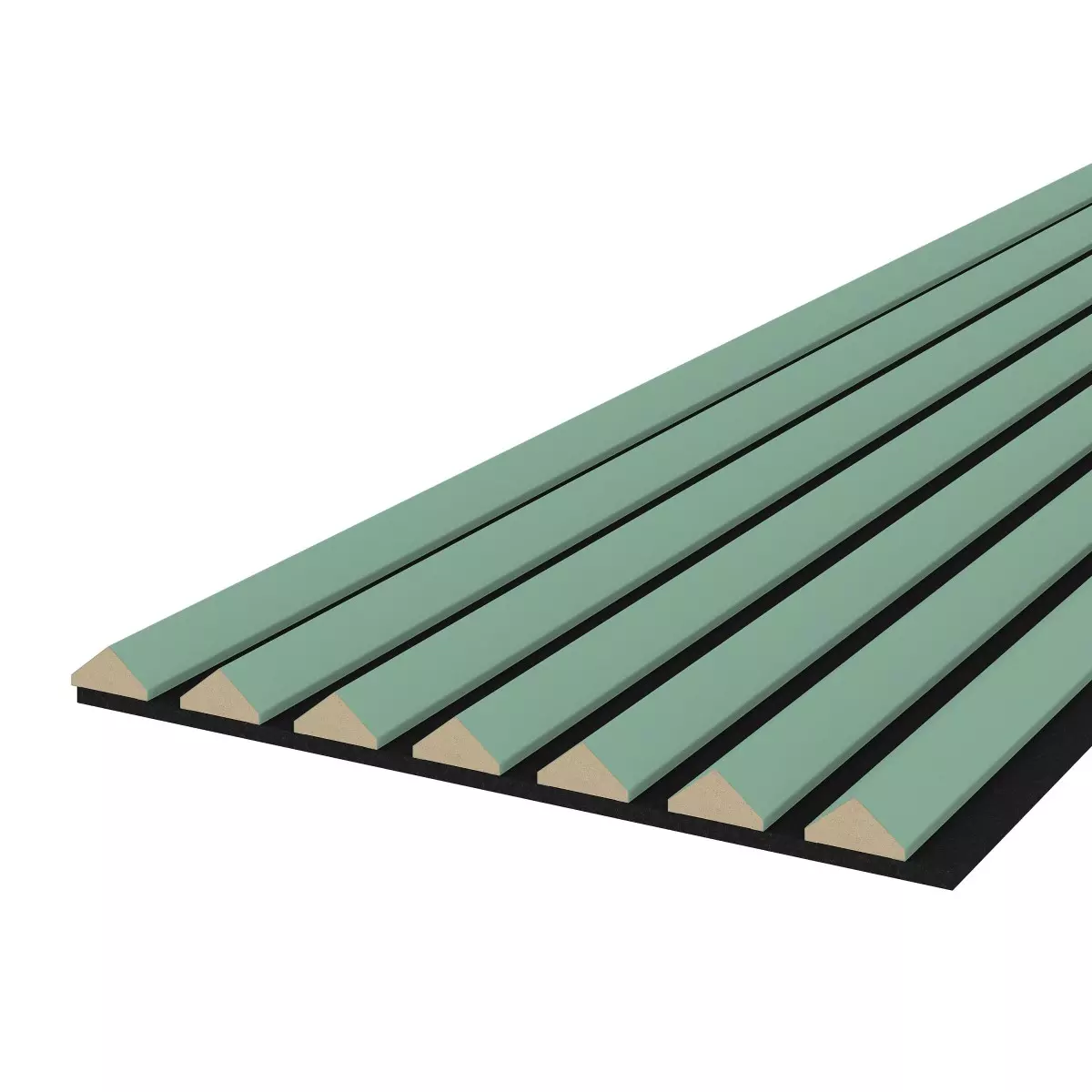 Acoustic panel K2 2600 x 400 mm - Acoustic felt Black - Mint