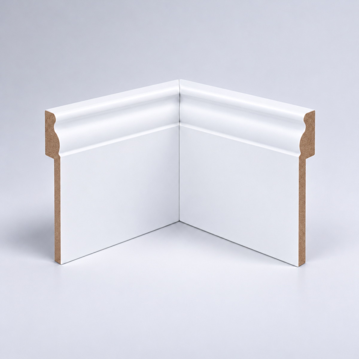Innenecke für Abdeckleiste 120 mm Berliner Profil, Weiß