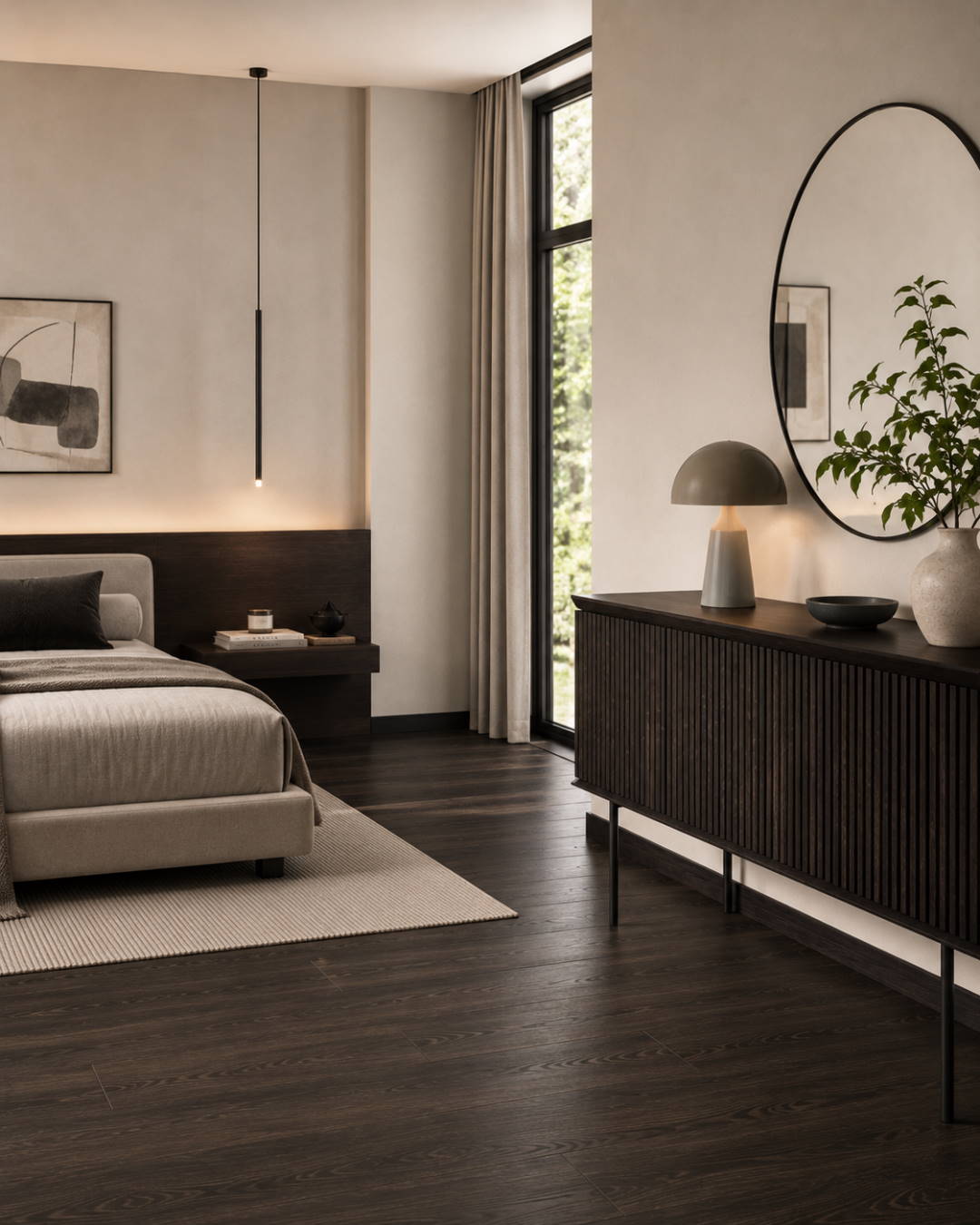 Skirting with wood optics 60 mm wenge