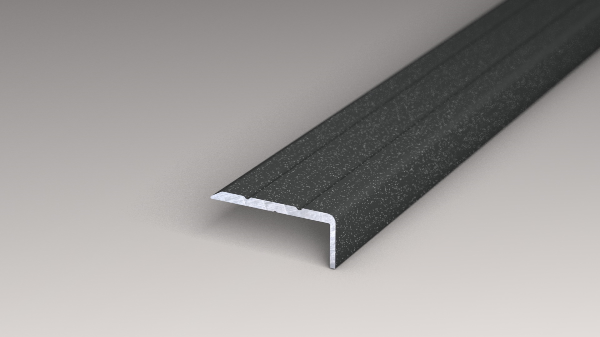 Angle profile 24,5 x 10 mm - 1,00 m for gluing - Anthracite metallic