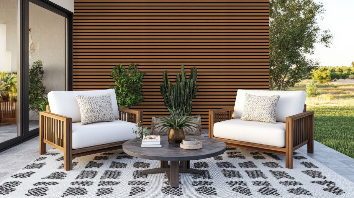 Outdoor WPC Wall Panel - Light brown