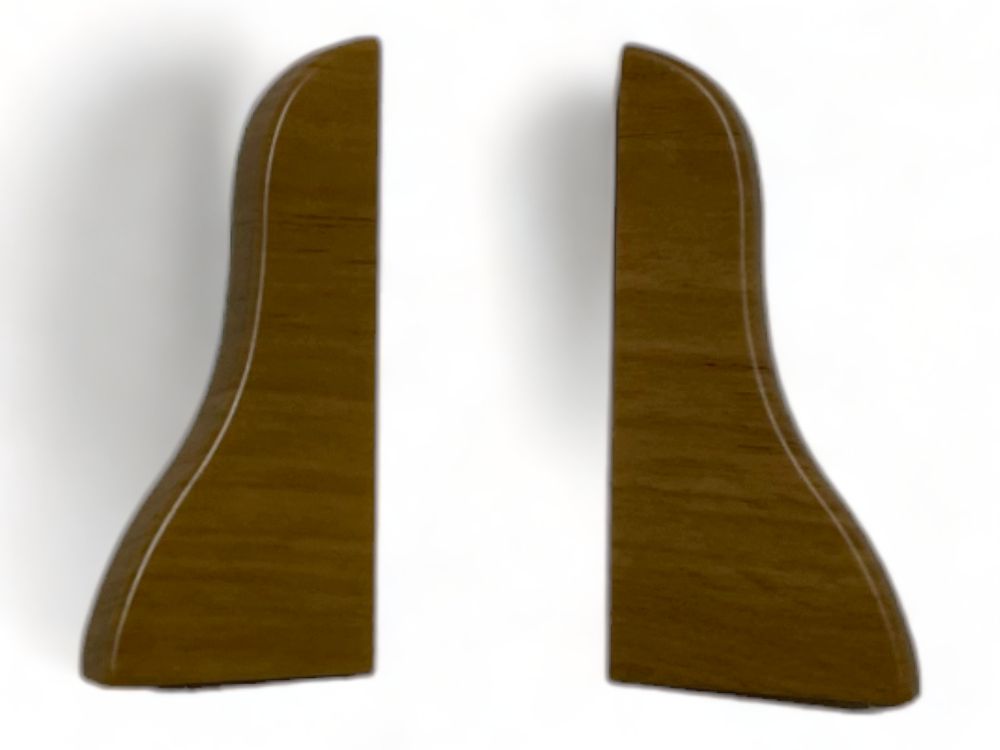 Abschluß links und rechts für Kunststoff Sockelleiste 21 x 48 x 2.500 Eiche