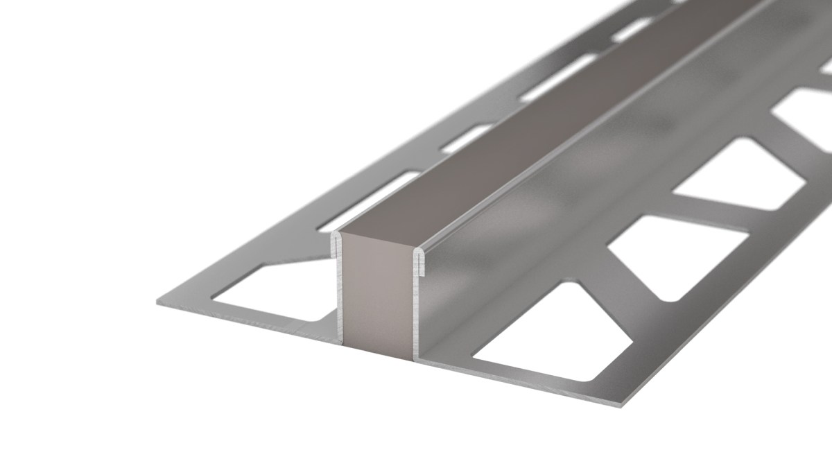 Stainless steel expansion joint - EPDM joint - for 10mm decking - Grey 2.5m Stainless steel expansion joint - EPDM joint - for 10mm decking - Grey 2.5m