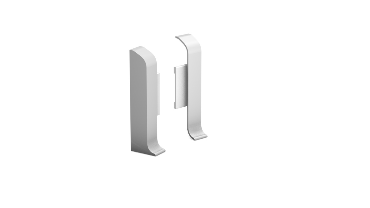 end caps for metal clip skirtings silver end caps for metal clip skirtings silver