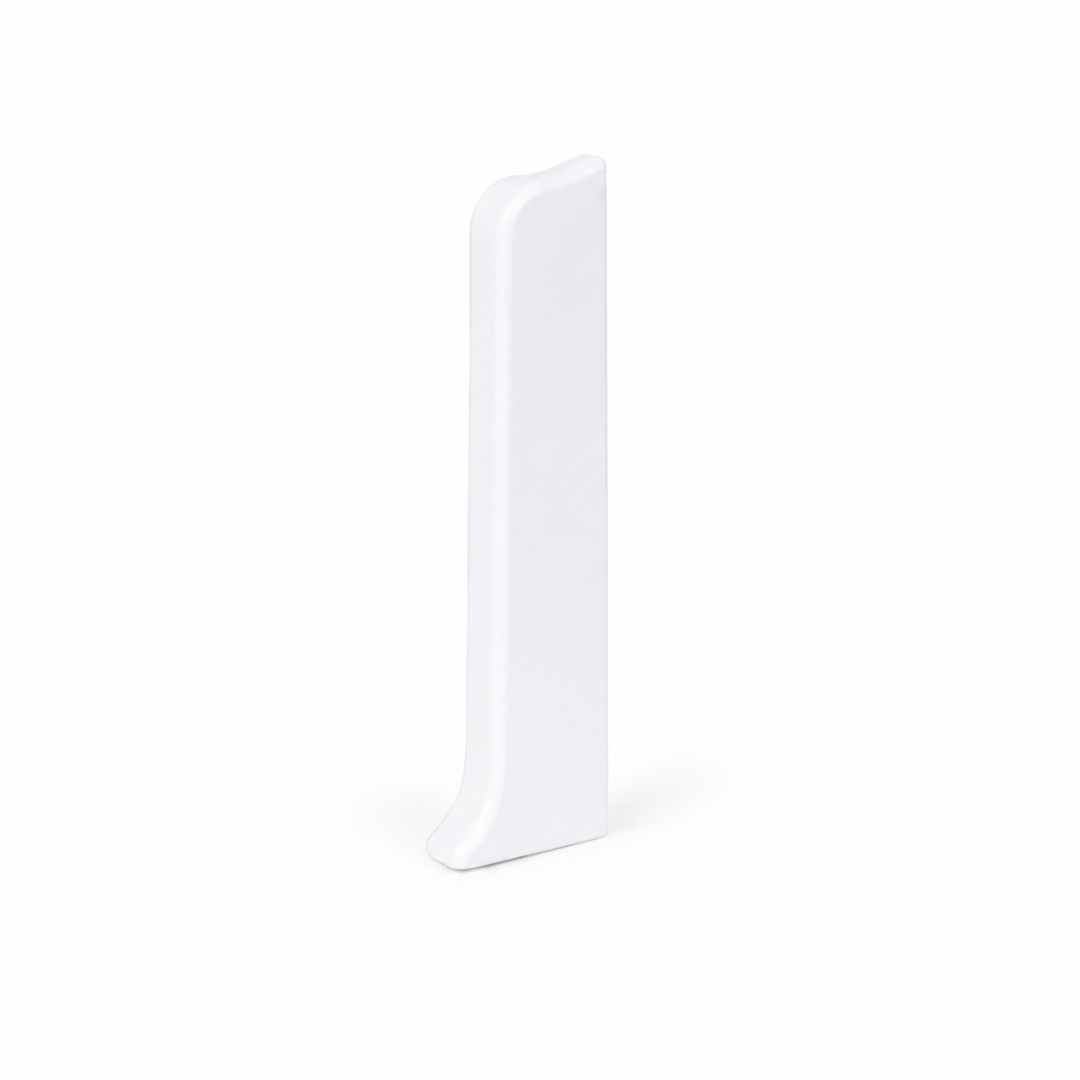 Right end for Duo-Flex strip 80mm white
