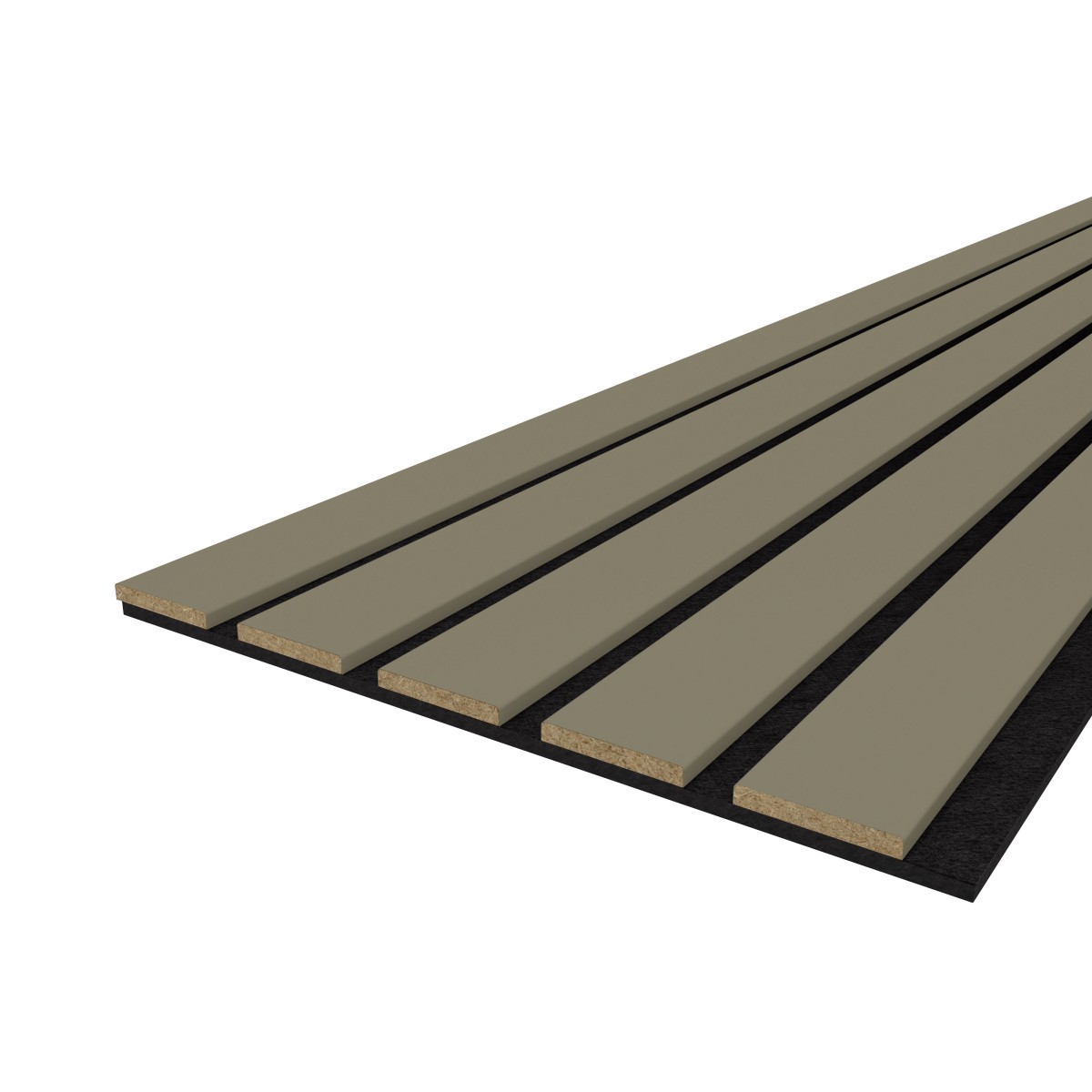 Akustikpaneel LX - Filzfarbe Schwarz 2600x400mm - verschiedene Farbe