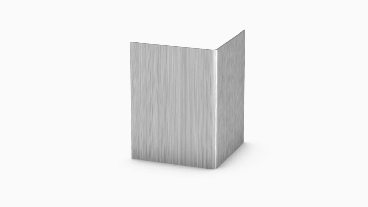 Eckschutzwinkel aus Edelstahl 50 x 50 x 2.500 mm