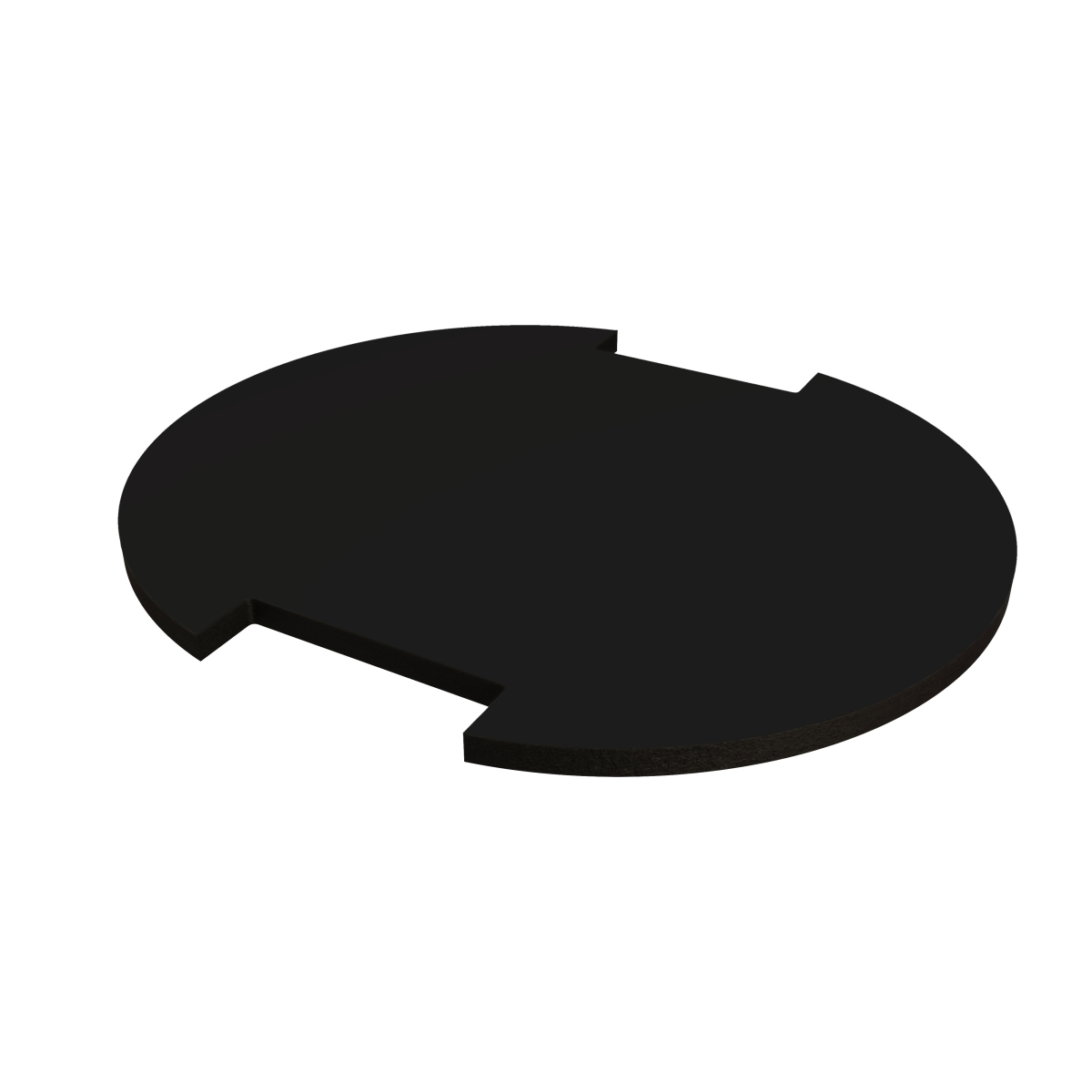 Oval shelf for design room divider - Black Oval shelf for design room divider - Black