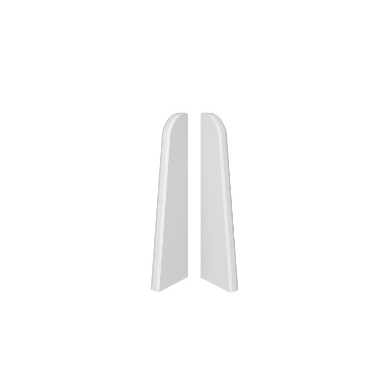 Right / left end for Espumo ESP101 skirting board in white Right / left end for Espumo ESP101 skirting board in white