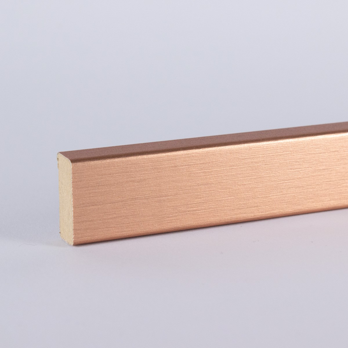 Wall cladding, lamella strip, wall lamella - copper 27 x 12 mm Wall cladding, lamella strip, wall lamella - copper 27 x 12 mm