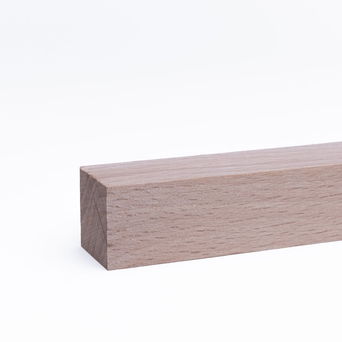 Solid wood skirting / facing strip 20 x 20 mm beech raw
