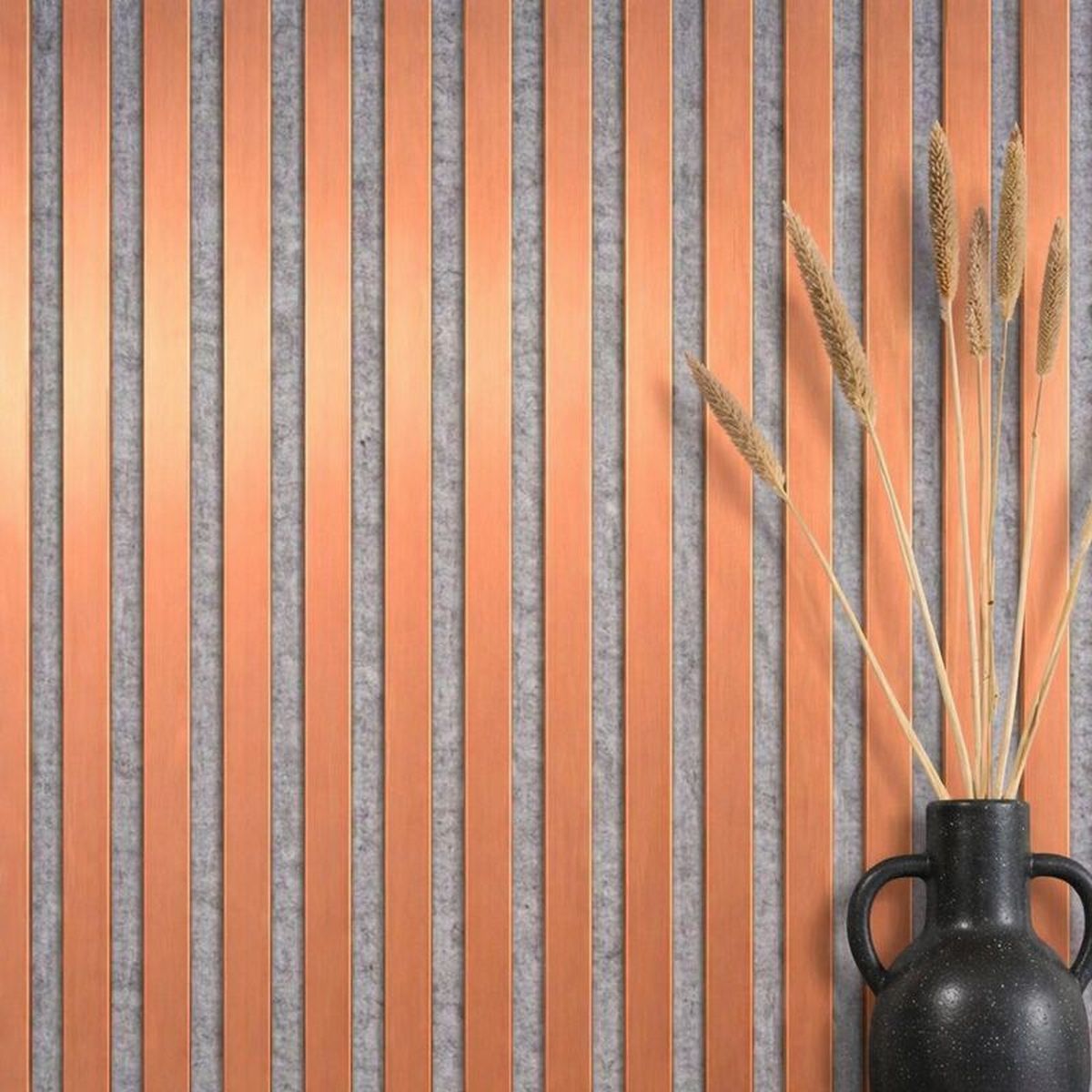Acoustic+ Acoustic Panel Copper 400 x 400 mm - Acoustic Felt Gray