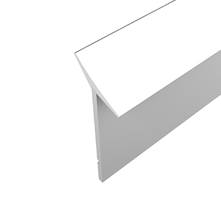 Sealing strip Niche profile for worktop 4.20m white