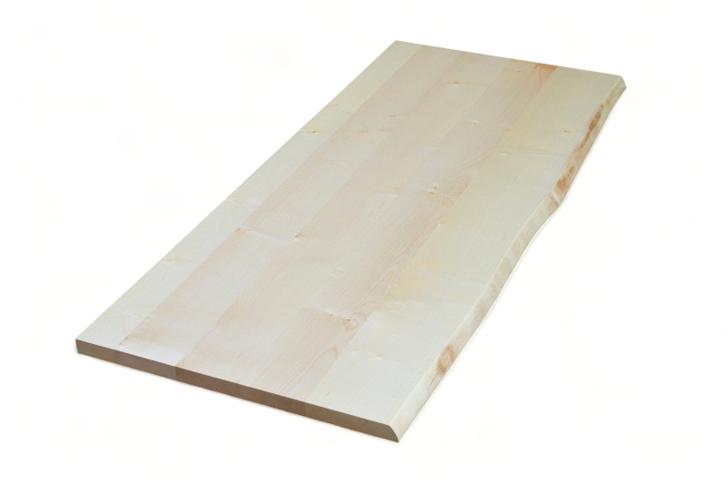 Maple board 22 mm rustic one-sided tree edge - continuous slats Maple board 22 mm rustic one-sided tree edge - continuous slats