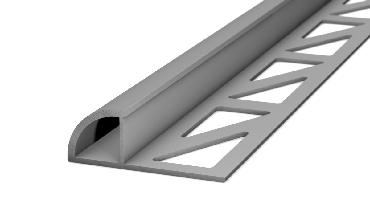 Prinz Viertelkreisprofil 10 mm - Nr. 744 - Silber matt - 250 cm