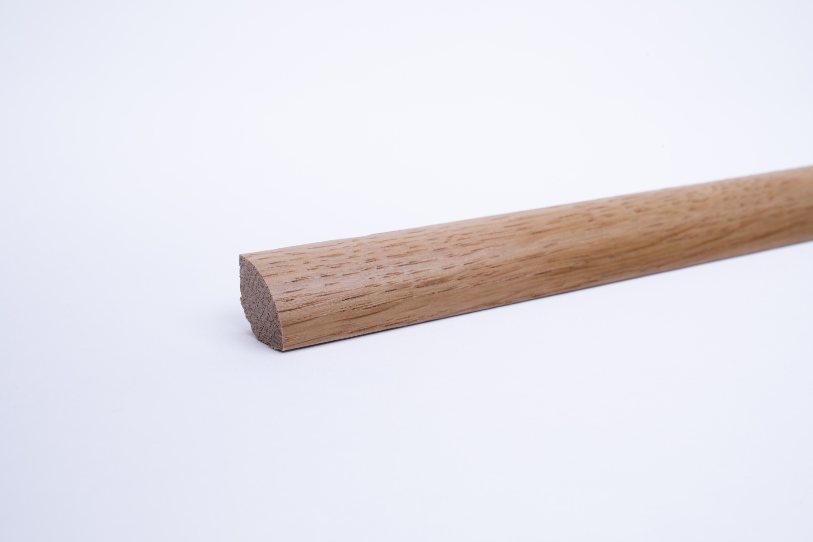 Viertelstableiste Massivholz 12 x 12mm Eiche Lackiert