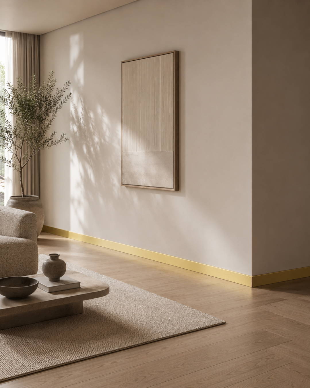 Decor skirting 60 mm gold