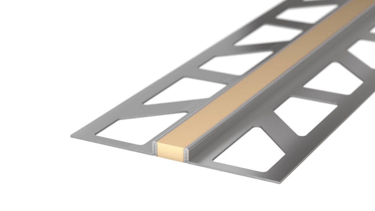 Stainless steel expansion joint - EPDM joint - for 4.5mm decking - Black 2.5m Stainless steel expansion joint - EPDM joint - for 4.5mm decking - Black 2.5m