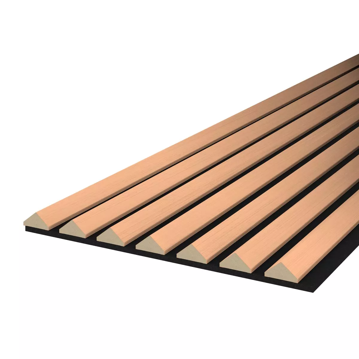 Acoustic panel K2 2600 x 400 mm - Acoustic felt Black - Copper