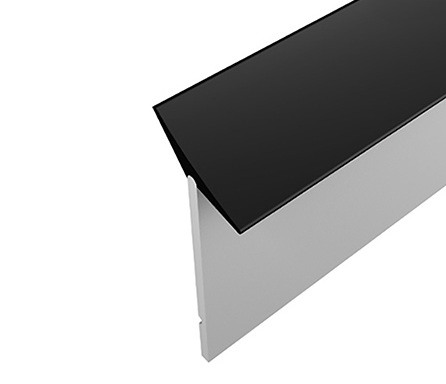 Sealing strip Niche profile for worktop 4.20m black Sealing strip Niche profile for worktop 4.20m black