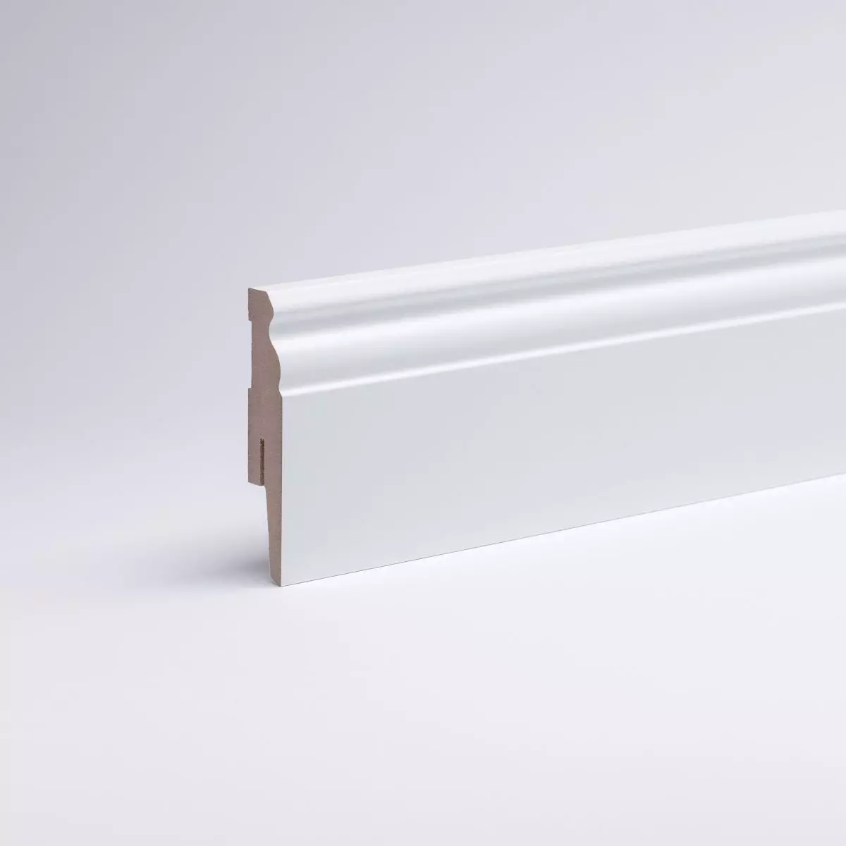 Sockelleiste Berliner Profil 80 mm MDF - Weiß