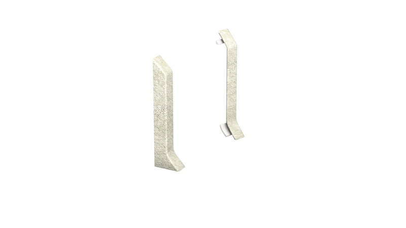 Prinz Endstücke - Kunststoff. Für Hartschaum-Sockelleiste 60 mm. - Nr. 811 - Cloudy Beige
